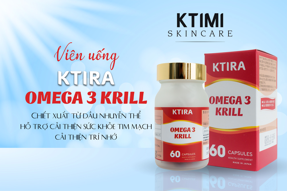 Viên Uống KTIRA Dầu Nhuyễn Thể OMEGA 3 KRILL