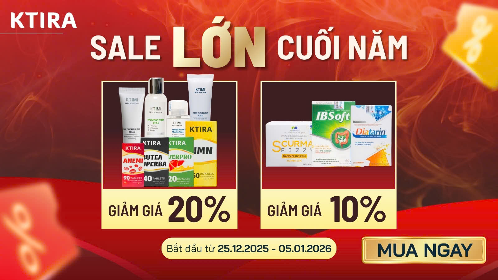 Viên Uống KTIRA NMN - Chống Lão Hóa, Phục Hồi Sức Khỏe Viên Uống KTIRA NMN - Chống Lão Hóa, Phục Hồi Sức Khỏe